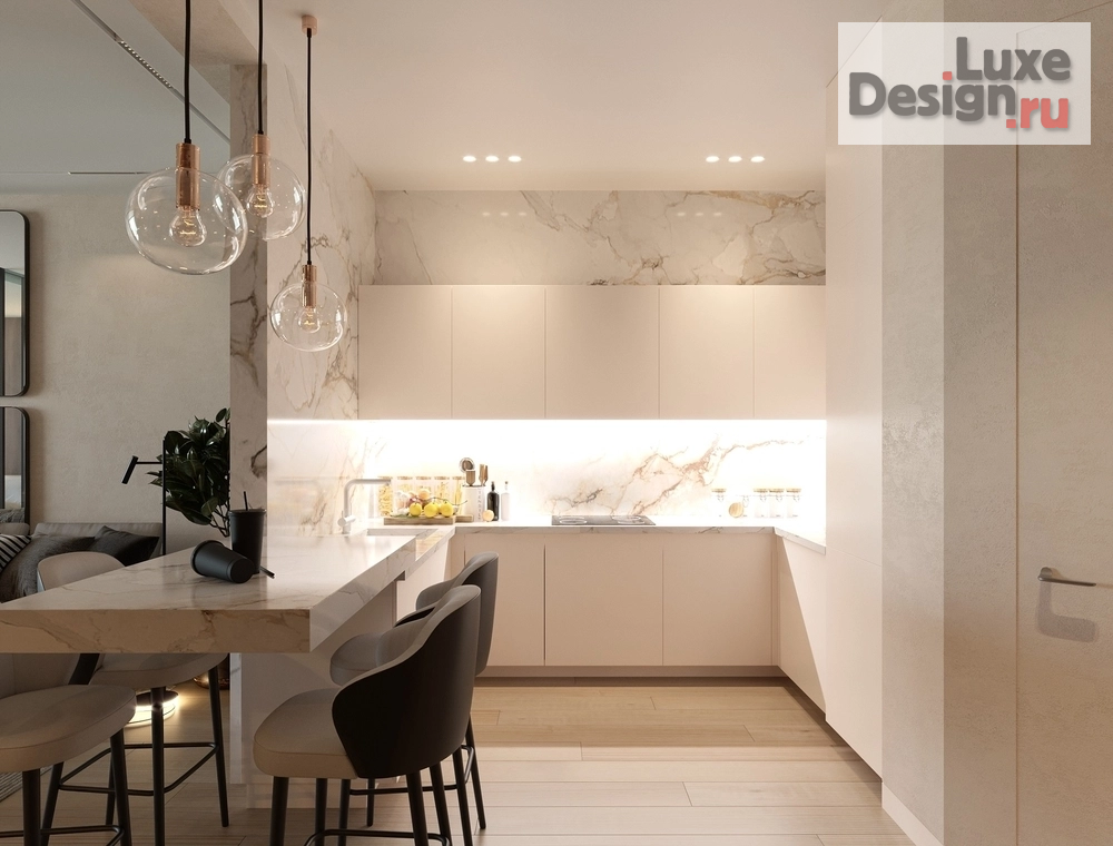 Дизайн интерьера квартиры студии "ЭЛЕГАНТНАЯ ГАРМОНИЯ" (фото 6)