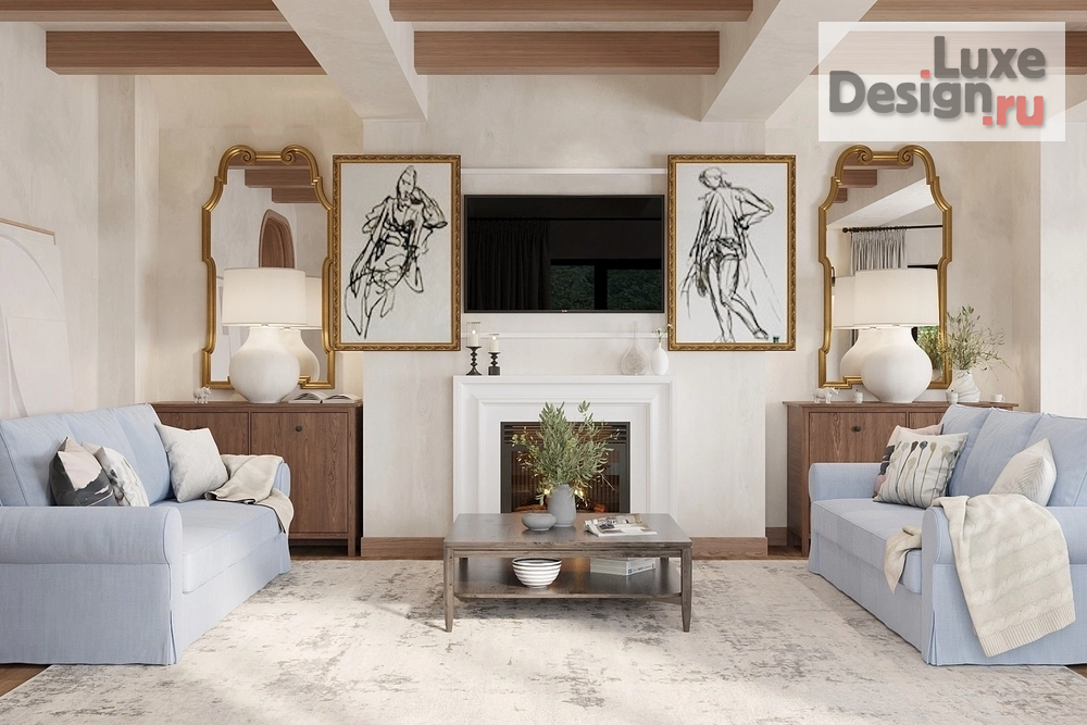 Дизайн интерьера частного дома "ХУДОЖЕСТВЕННЫЕ ЛИНИИ" (фото 2)