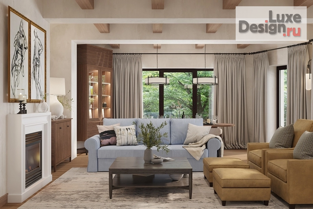 Дизайн интерьера частного дома "ХУДОЖЕСТВЕННЫЕ ЛИНИИ" (фото 4)