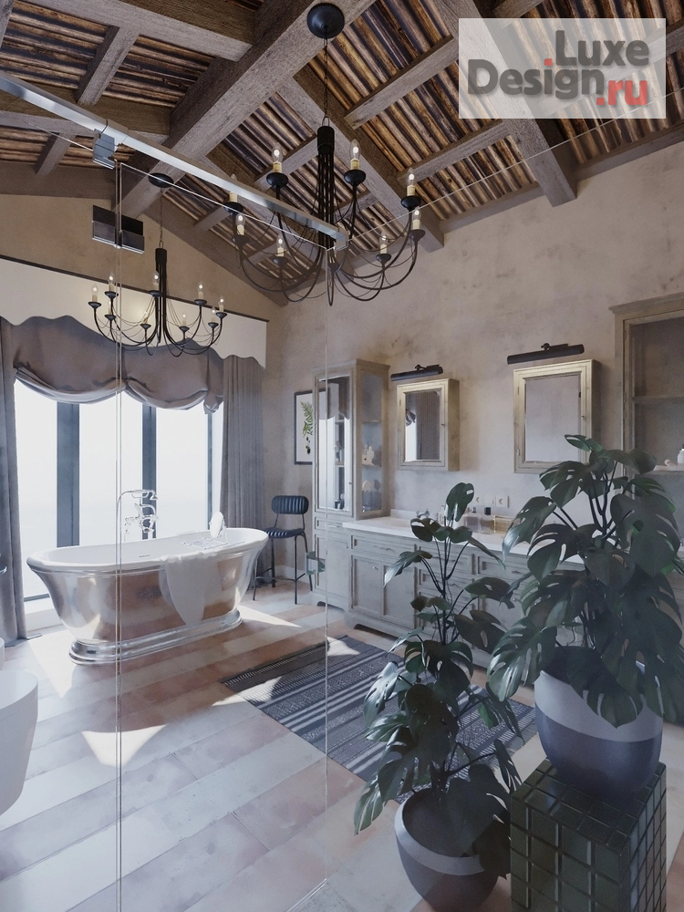 Дизайн интерьера загородного дома "ИНТРИГУЮЩИЕ ТЕКСТУРЫ" (фото 4)