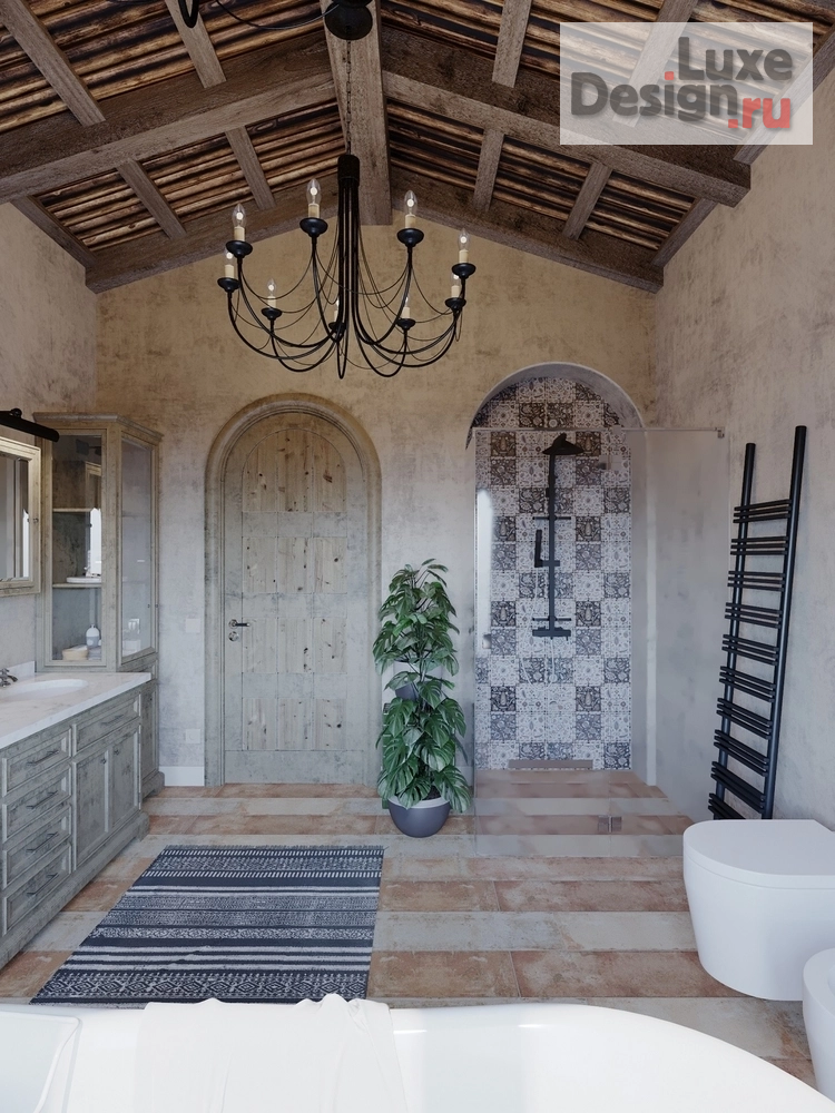 Дизайн интерьера загородного дома "ИНТРИГУЮЩИЕ ТЕКСТУРЫ" (фото 6)