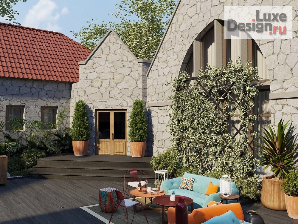 Дизайн интерьера ресторана "ТЕРРАСА РЕСТОРАНА ХАРАКС" (фото 4)