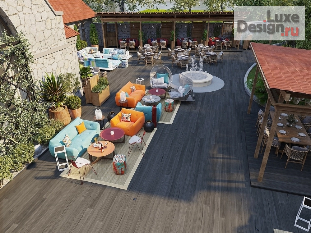 Дизайн интерьера ресторана "ТЕРРАСА РЕСТОРАНА ХАРАКС" (фото 6)