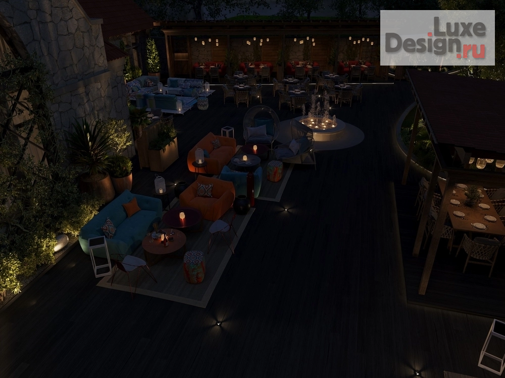 Дизайн интерьера ресторана "ТЕРРАСА РЕСТОРАНА ХАРАКС" (фото 7)