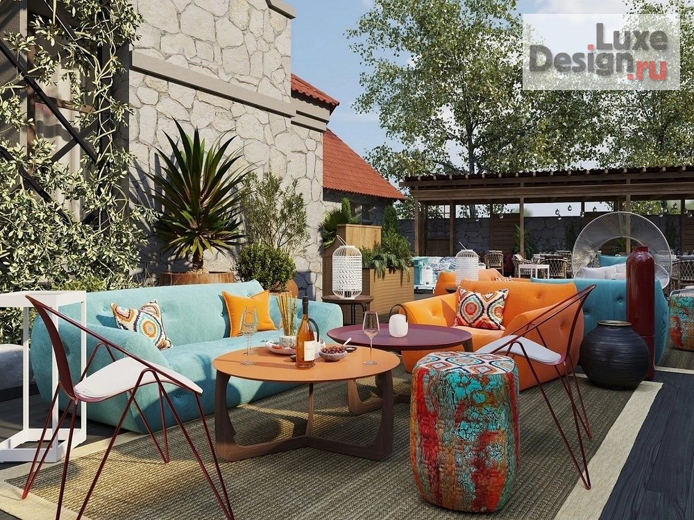 Дизайн интерьера ресторана "ТЕРРАСА РЕСТОРАНА ХАРАКС" (фото 10)