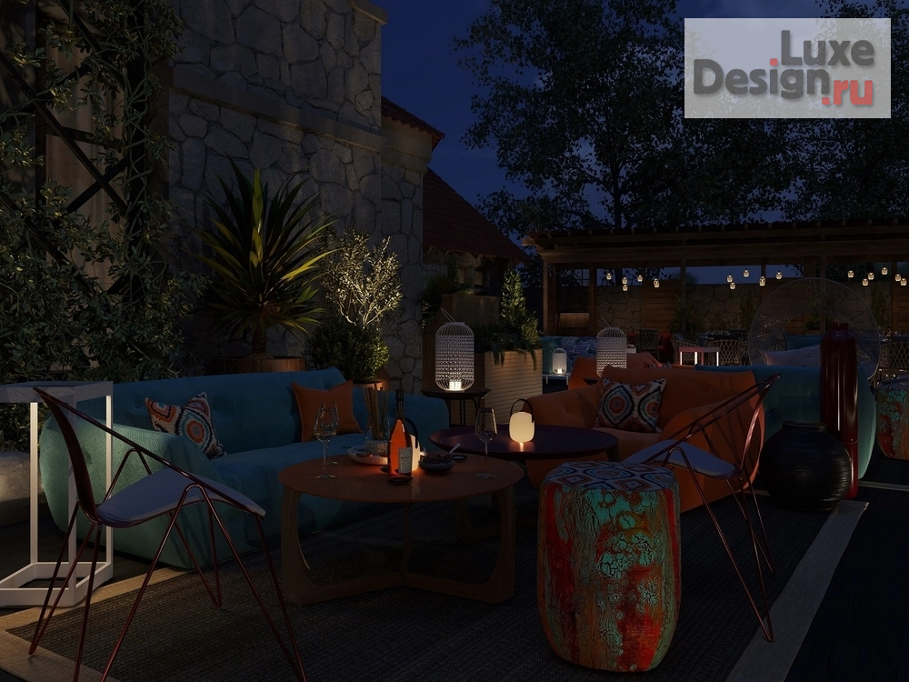 Дизайн интерьера ресторана "ТЕРРАСА РЕСТОРАНА ХАРАКС" (фото 11)