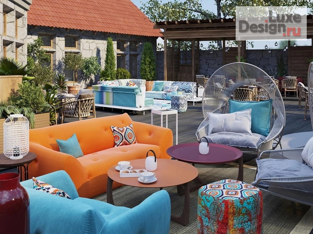 Дизайн интерьера ресторана "ТЕРРАСА РЕСТОРАНА ХАРАКС" (фото 12)