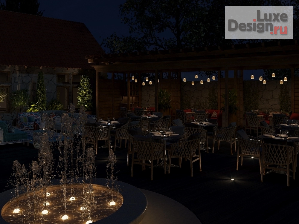 Дизайн интерьера ресторана "ТЕРРАСА РЕСТОРАНА ХАРАКС" (фото 23)