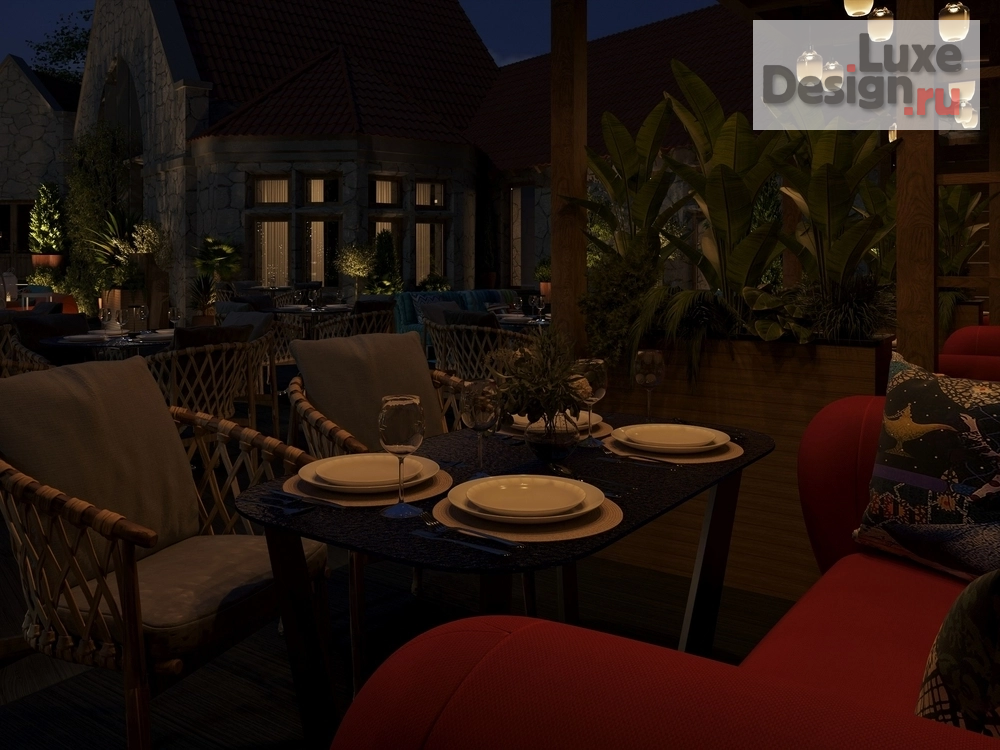 Дизайн интерьера ресторана "ТЕРРАСА РЕСТОРАНА ХАРАКС" (фото 25)
