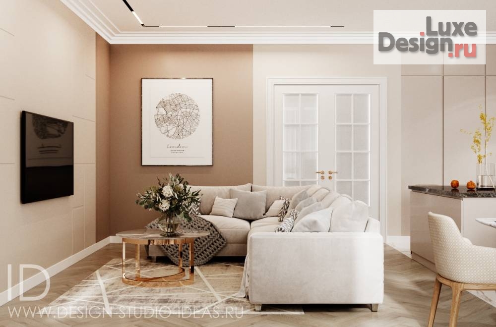 Дизайн интерьера квартиры "КВАРТИРА В МОСКВЕ НА УЛ. КАШТАЯНЦЕВ" (фото 1)