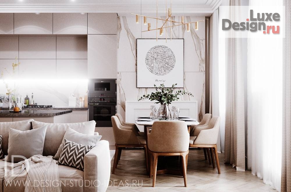 Дизайн интерьера квартиры "КВАРТИРА В МОСКВЕ НА УЛ. КАШТАЯНЦЕВ" (фото 5)