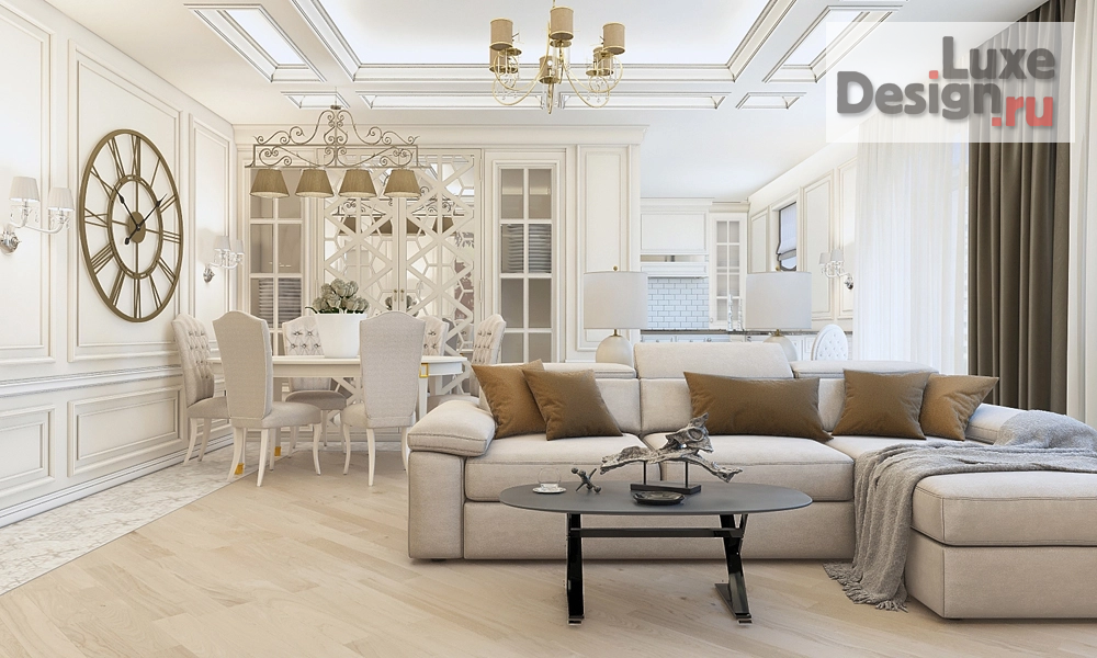 Дизайн интерьера трехкомнатной квартиры "Квартира в современной классике | г.Алушта" (фото 1)