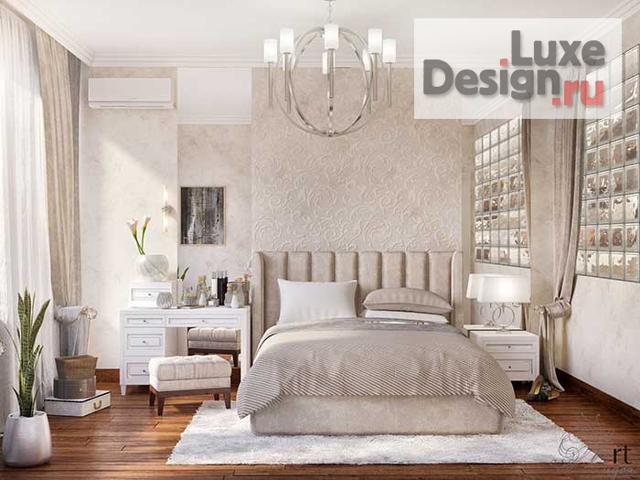 Дизайн интерьера спальни "Нежная спальня для девушки" (фото 2)