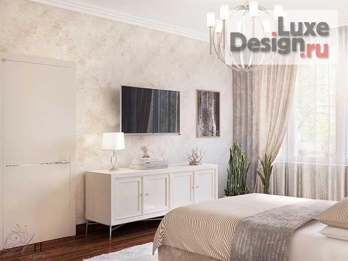 Дизайн интерьера спальни "Нежная спальня для девушки" (фото 4)