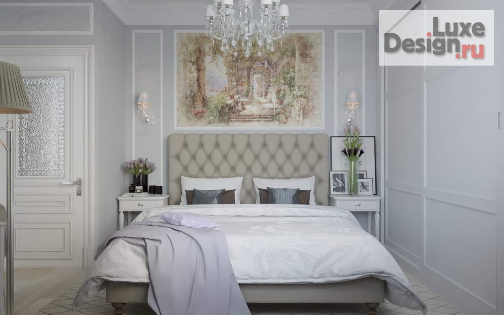 Дизайн интерьера двухкомнатной квартиры "Легкая нео-классика квартиры на Южном побережье Черного моря для амбициозной леди." (фото 18)