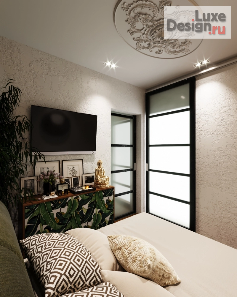 Дизайн интерьера спальни "Маленькая спальня с большими амбициями" (фото 3)