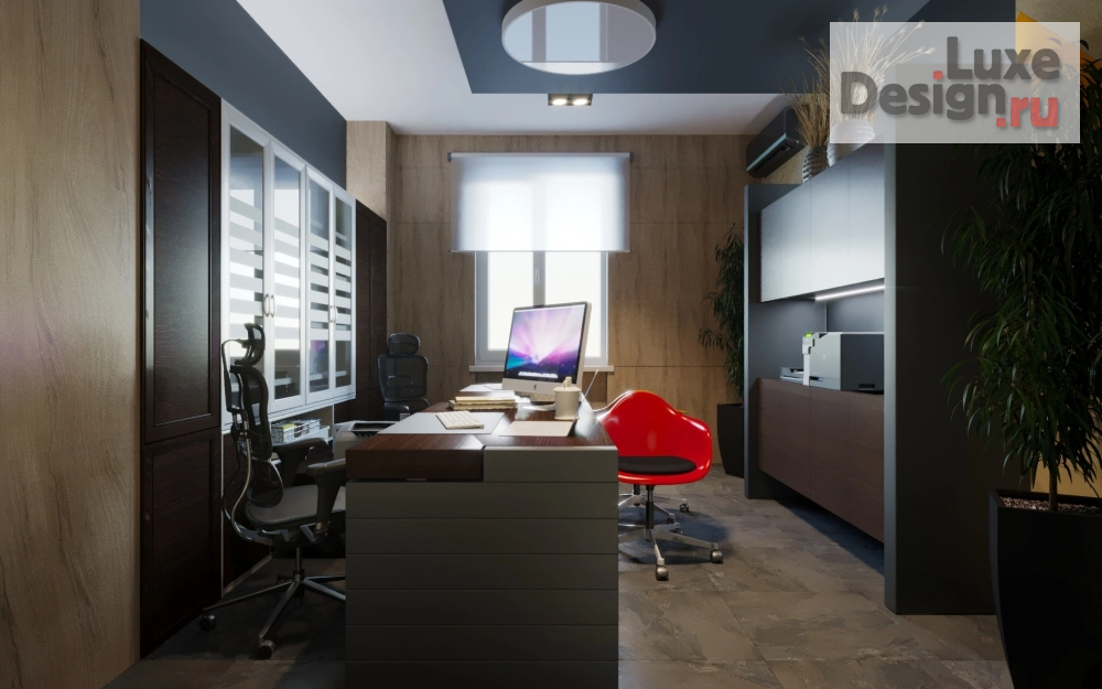 Дизайн интерьера офиса "проект кабинета в современном стиле" (фото 4)