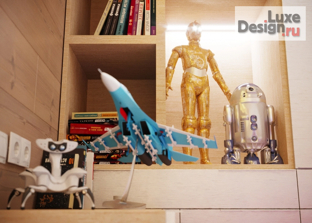 Дизайн интерьера детской "Детская в ЖК Жигулина Роща" (фото 9)