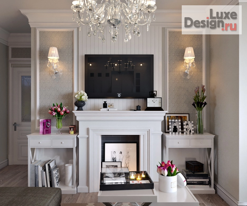 Дизайн интерьера двухкомнатной квартиры "Легкая нео-классика квартиры на Южном побережье Черного моря для амбициозной леди." (фото 7)