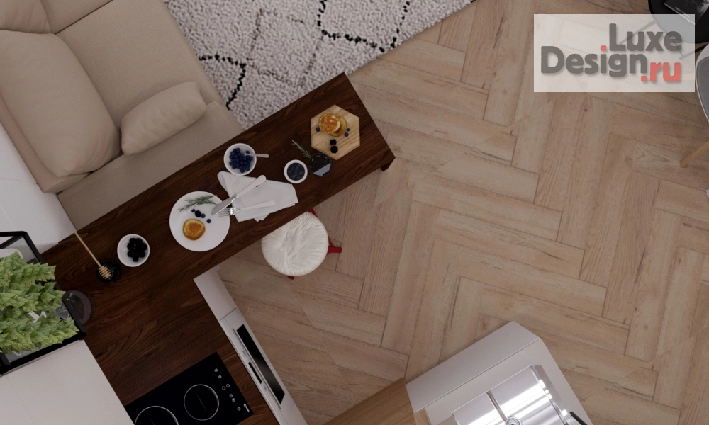 Дизайн интерьера квартиры студии "Студия для молодой женщины в С. -Петербурге" (фото 7)