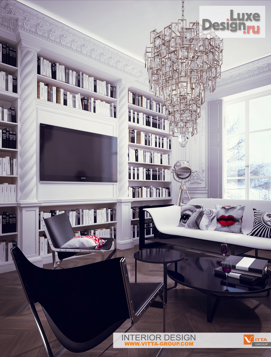 Дизайн интерьера гостиной "Гостиная барокко" (фото 5)