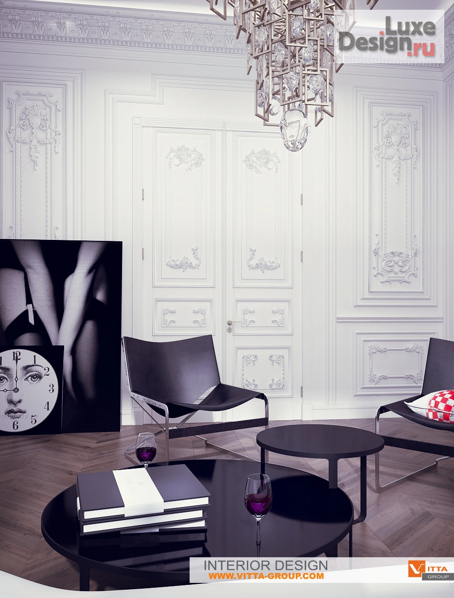 Дизайн интерьера гостиной "Гостиная барокко" (фото 6)