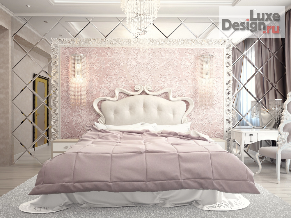 Дизайн интерьера спальни "Blanc  Versailles " (фото 2)