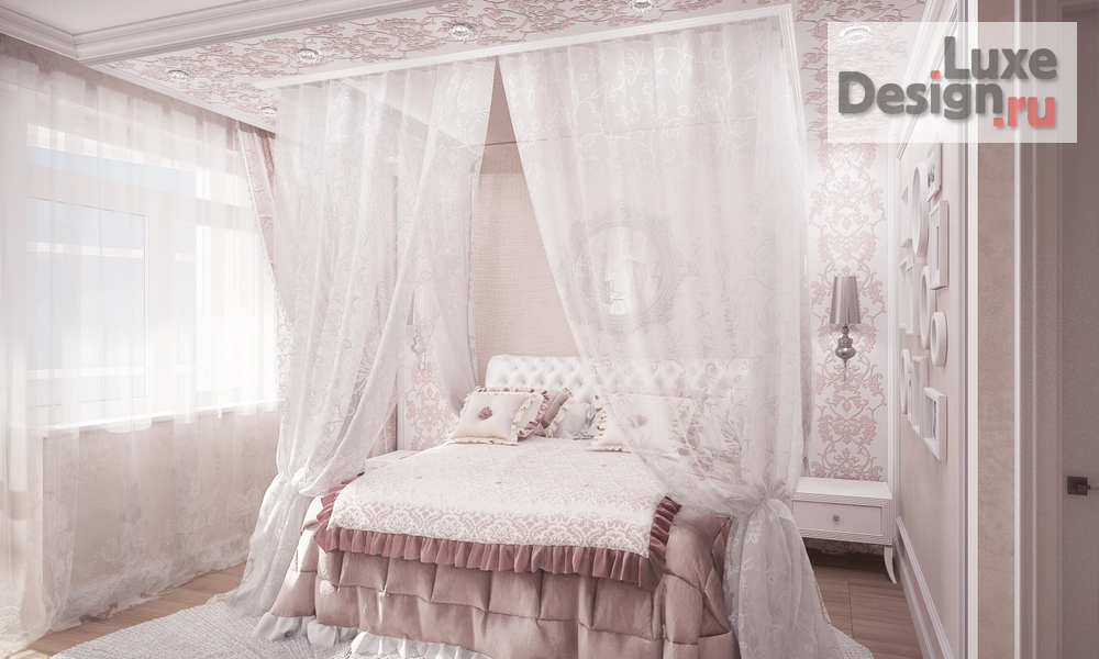 Дизайн интерьера спальни "Dentelle" (фото 1)