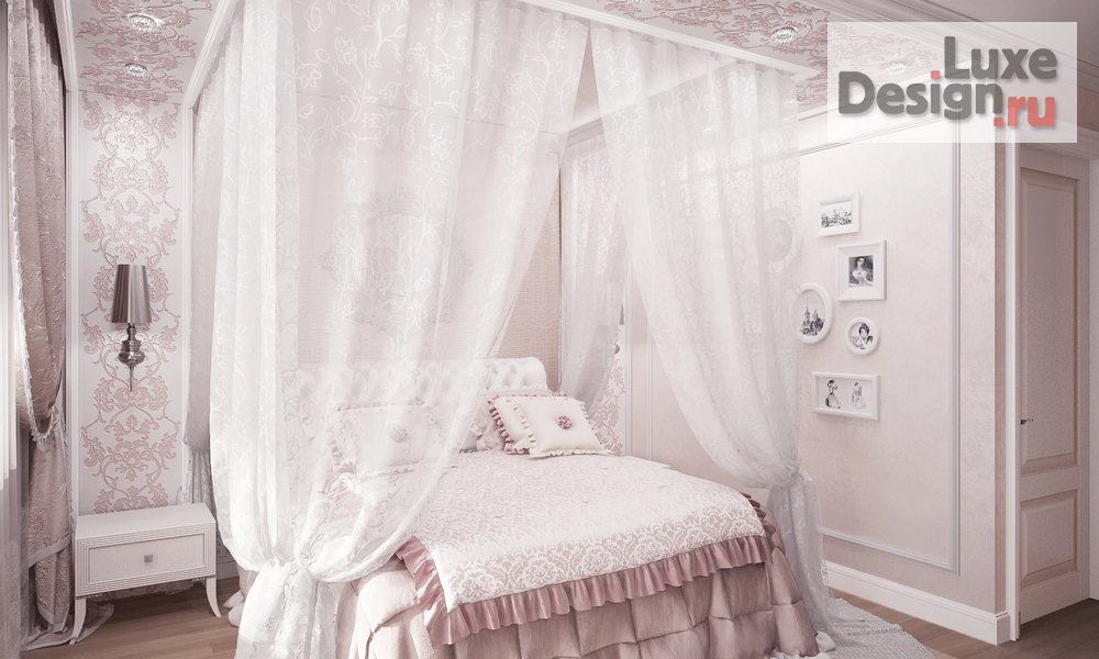 Дизайн интерьера спальни "Dentelle" (фото 2)