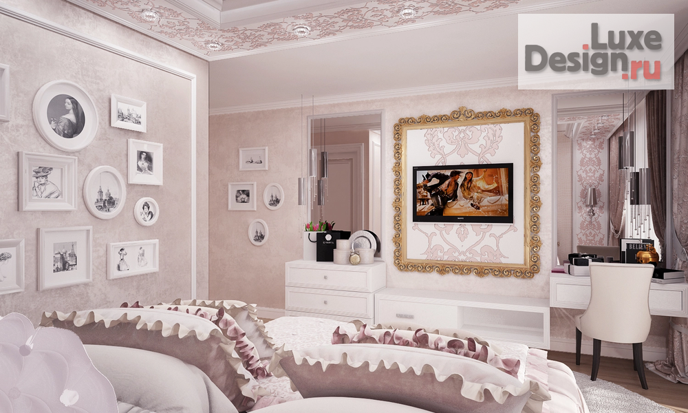 Дизайн интерьера спальни "Dentelle" (фото 4)