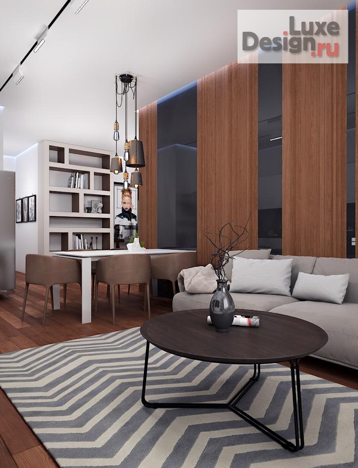 Дизайн интерьера гостиной "Гостиная-кухня" (фото 1)