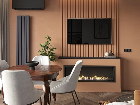 Дизайн интерьера гостиной в Симферополе "Кухня-гостиная квартира 70 м2"