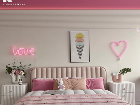 Дизайн интерьера детской в Симферополе "Детская для девочки"