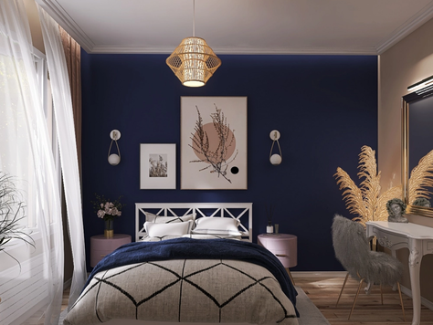 Дизайн интерьера двухкомнатной квартиры в Симферополе "Квартира для творческой девушки в Москве"