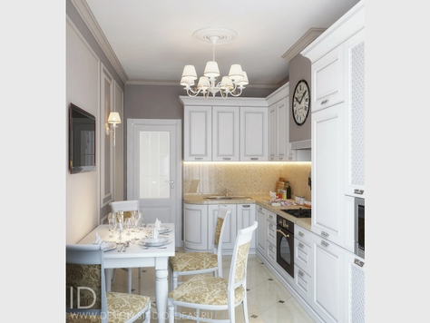 Дизайн интерьера квартир в Симферополе "ЭЛЕГАНТНАЯ НЕОКЛАССИКА В СИМФЕРОПОЛЕ"