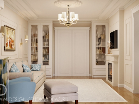 Дизайн интерьера квартир в Симферополе "СОВРЕМЕННАЯ КЛАССИКА НА ГАГАРИНСКОМ"